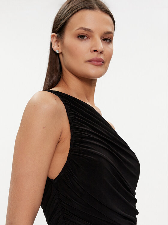 NORMA KAMALI NORMA KAMALI Sukienka koktajlowa KK2223PL667001 Czarny Slim Fit