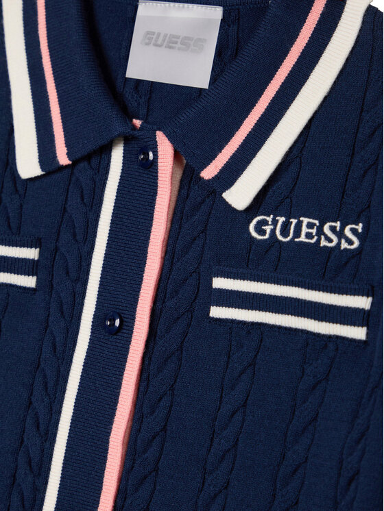 Guess Guess Kardigán J6RR16 Z4652 Sötétkék Regular Fit