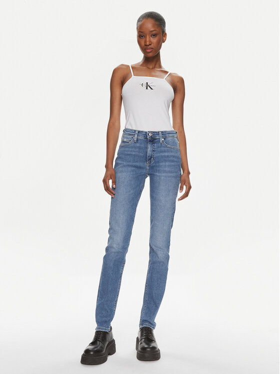 Calvin Klein Jeans Calvin Klein Jeans Jeans hlače J20J222755 Modra Skinny Fit