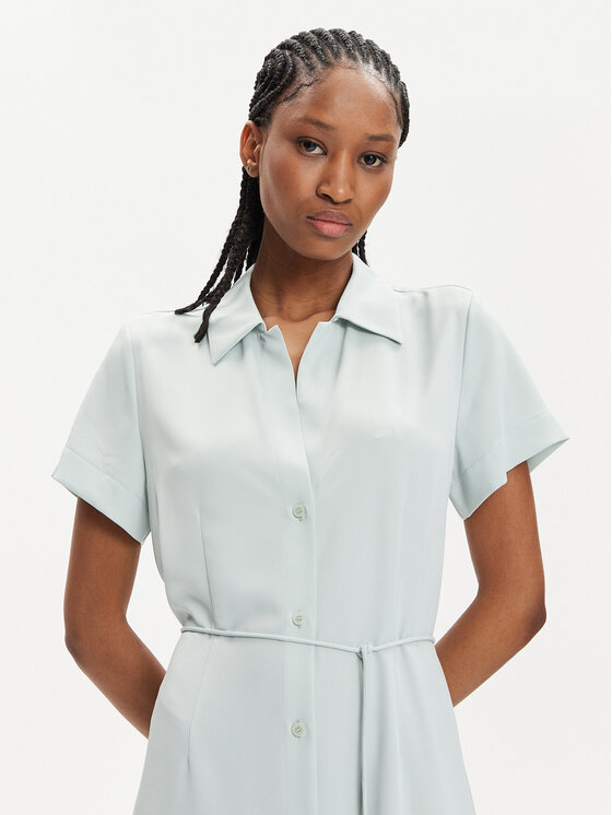 Calvin Klein Calvin Klein Sukienka koszulowa K20K206657 Zielony Regular Fit