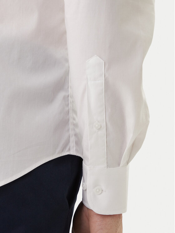 Tommy Hilfiger Tommy Hilfiger Koszula MW0MW38347 Biały Slim Fit