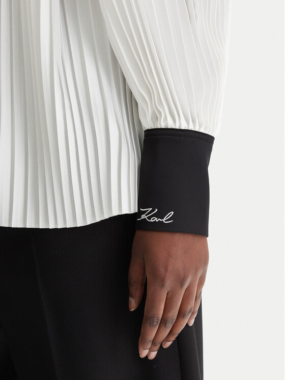 KARL LAGERFELD KARL LAGERFELD Koszula B1W11008 Biały Regular Fit