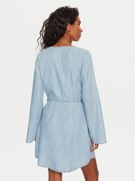 Guess Guess Rochie de zi W2YK67 D22S5 Albastru celest Relaxed Fit