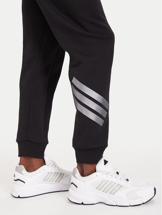 adidas adidas Pantaloni trening Future Icons 3-Stripes JX1958 Negru Regular Fit