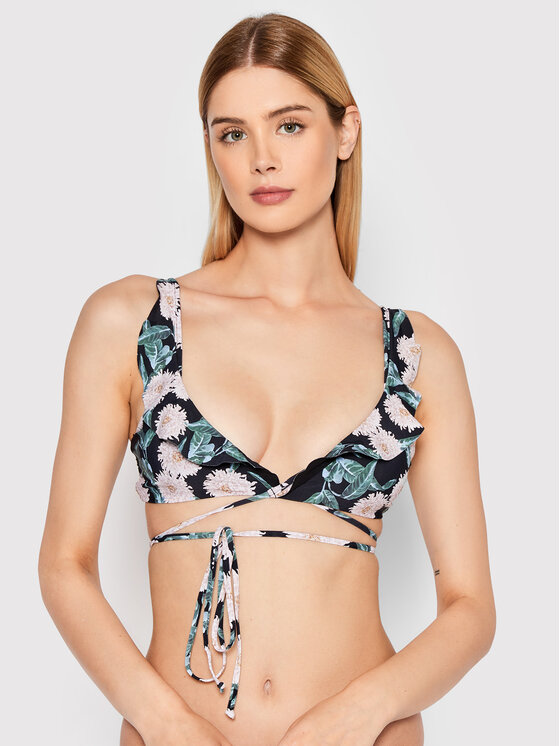 Malai Bikini partea de sus Flowy Blackley Casanova T44133 Negru