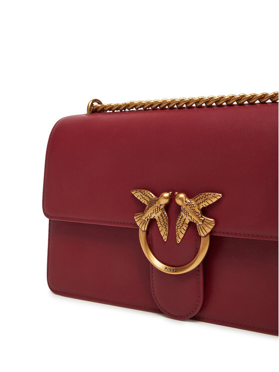 PINKO PINKO Τσάντα Love One Classic Dc PE 25 PCPL 100941 A0F1 Μπορντό
