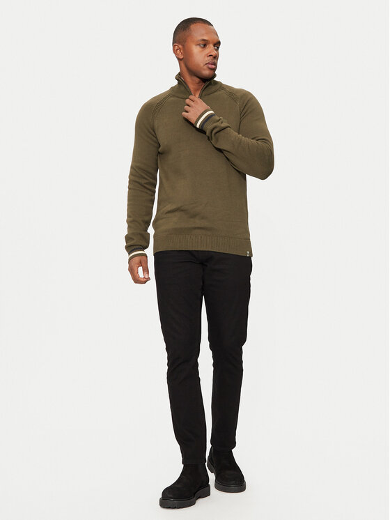 INDICODE INDICODE Pullover Skyler 35-768 Khakifarben Regular Fit
