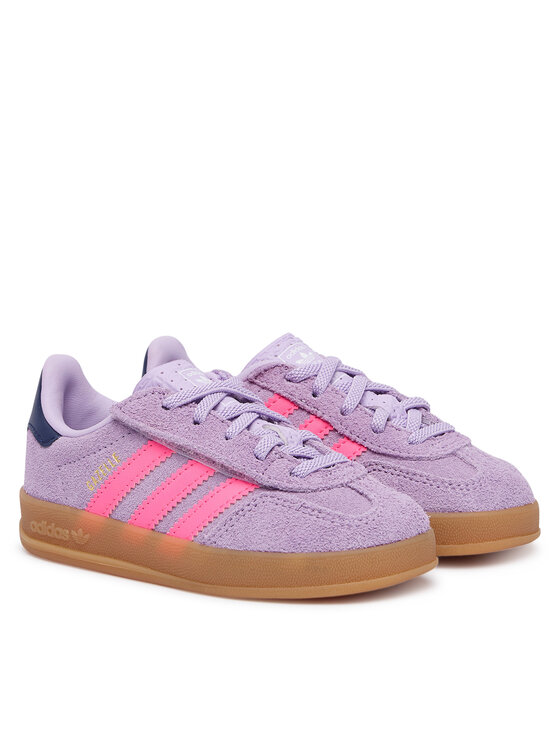 adidas adidas Sneakersy Gazelle Indoor Comfort Closure Elastic Lace IH4012 Fialová