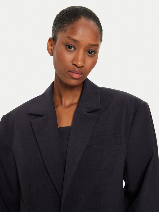 Herskind Herskind Marynarka Yago 5253519 Granatowy Oversize