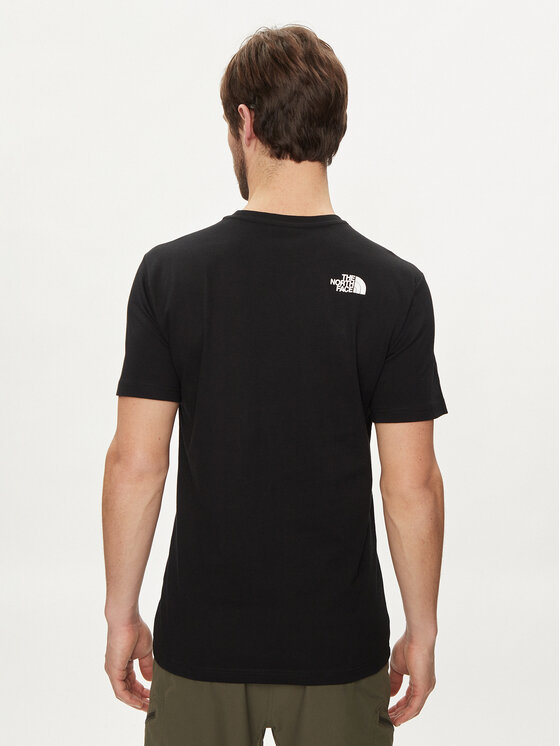 The North Face The North Face Tricou Woodcut Dome NF0A87NX Negru Regular Fit
