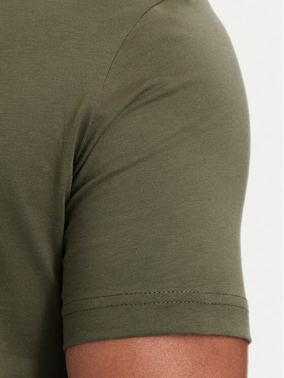 EA7 Emporio Armani EA7 Emporio Armani T-Shirt 7M001412 AF22264 U7014 Zielony ciemny Regular Fit