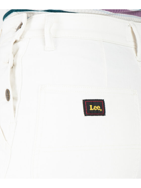 Lee Lee Jeansy L33FCEDN Biały Relaxed Fit