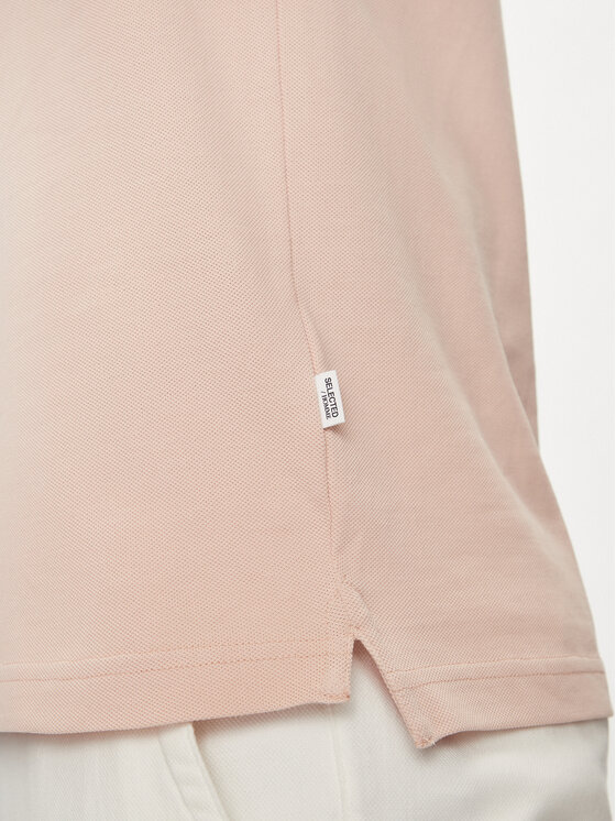 Selected Homme Selected Homme Тениска с яка и копчета 16087839 Розов Regular Fit