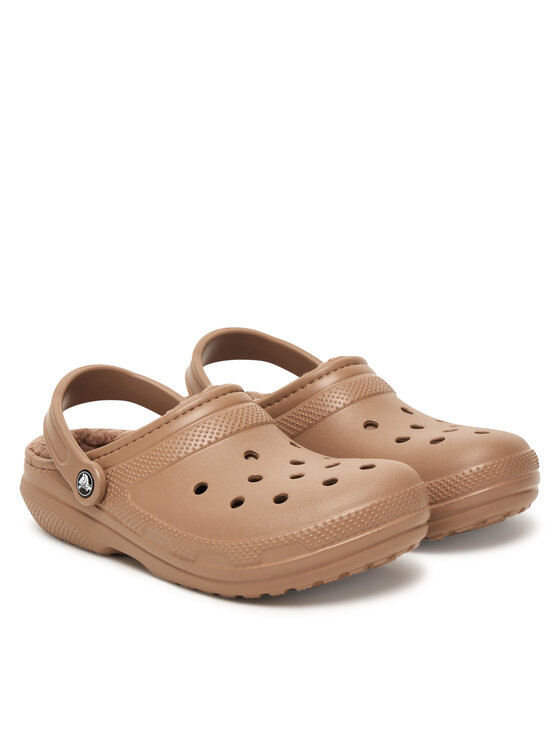 Crocs Crocs Plätud Classic Lined Clog 203591 Pruun