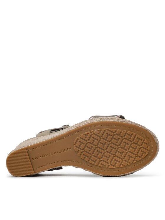 Tommy Hilfiger Tommy Hilfiger Εσπαντρίγιες Seasonal Webbing Wedge FW0FW07088 Μπεζ
