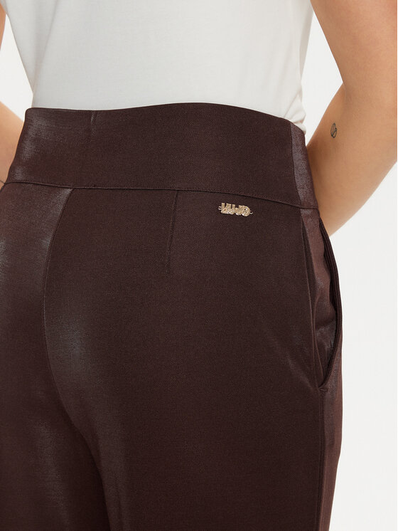 Liu Jo Sport Liu Jo Sport Hlače iz tkanine TF4260 J4751 Rjava Regular Fit