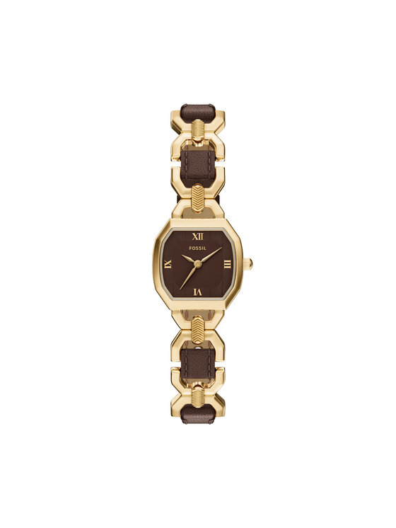 Fossil Fossil Zegarek Harlow  ES5497 Brązowy