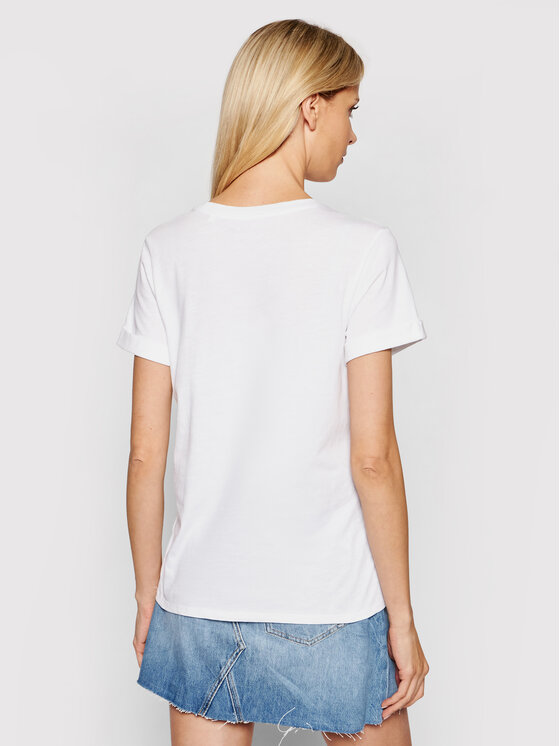 Guess Guess Marškinėliai 1981 W0GI69 R8G01 Balta Regular Fit