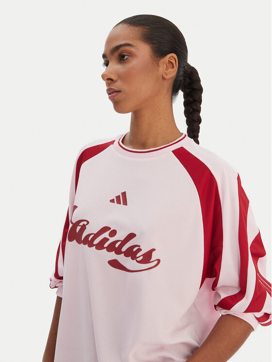 adidas adidas Bluză House Of Tiro JY7640 Roz Loose Fit