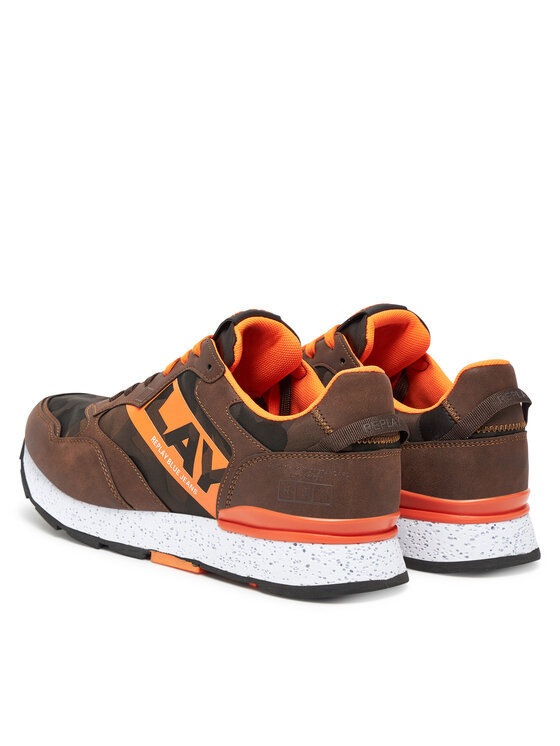 REPLAY REPLAY Sneakersy GMS68 .000.C0096T Brązowy