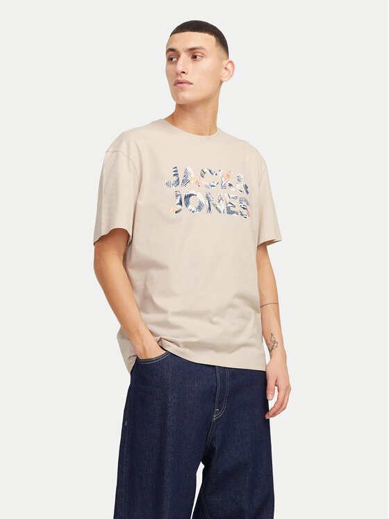 Jack&Jones Jack&Jones T-Shirt Bryan 12268127 Μπεζ Relaxed Fit