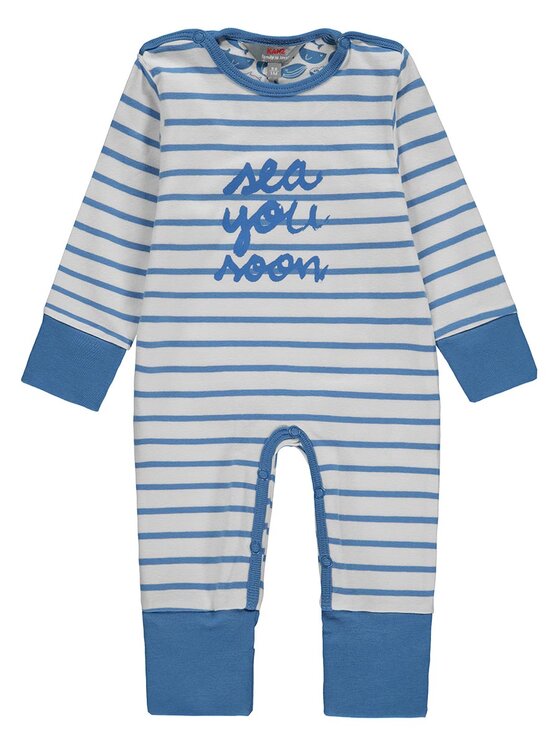 Kanz Kanz Komplet body i śpiochy 1912858-3710 Niebieski Basic Fit
