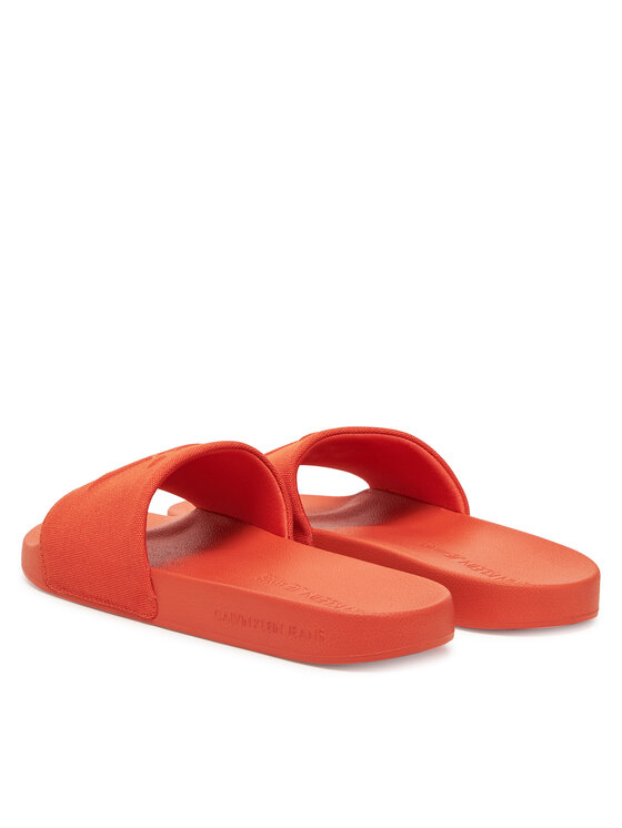 Calvin Klein Jeans Calvin Klein Jeans Şlapi Slide Hf Mono Cv YM0YM01282 Portocaliu