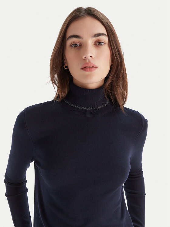 Liu Jo Liu Jo Rollkragenpullover MF5229 MS49I Dunkelblau Regular Fit