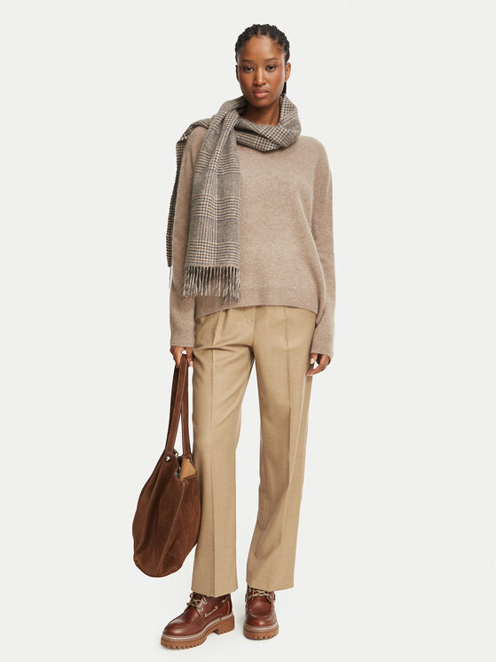 Weekend Max Mara Weekend Max Mara Spodnie materiałowe Hateley 2625136042 Brązowy Regular Fit