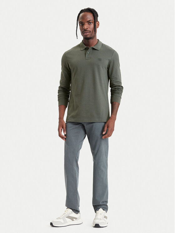 BOSS BOSS Poloshirt Passerby 50507704 Khakifarben Slim Fit