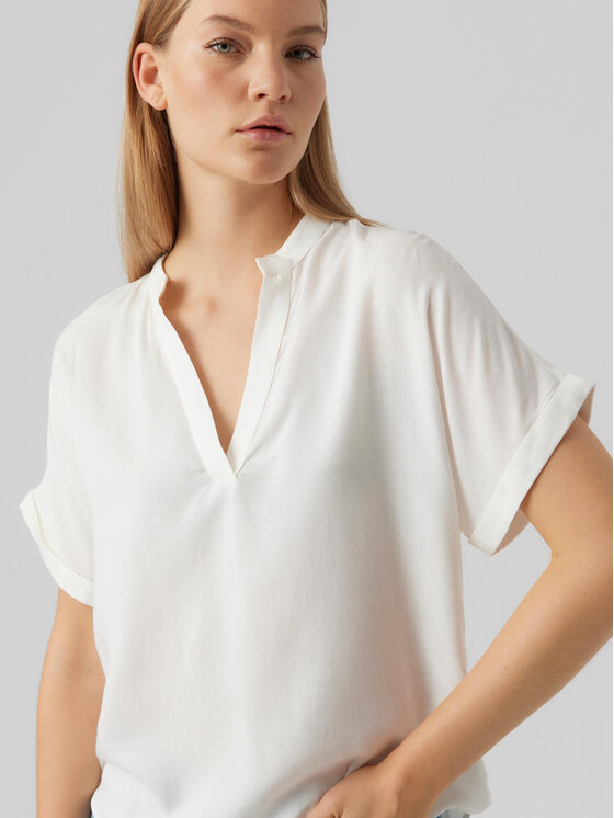 Vero Moda Vero Moda Bluză Beauty 10279697 Alb Regular Fit