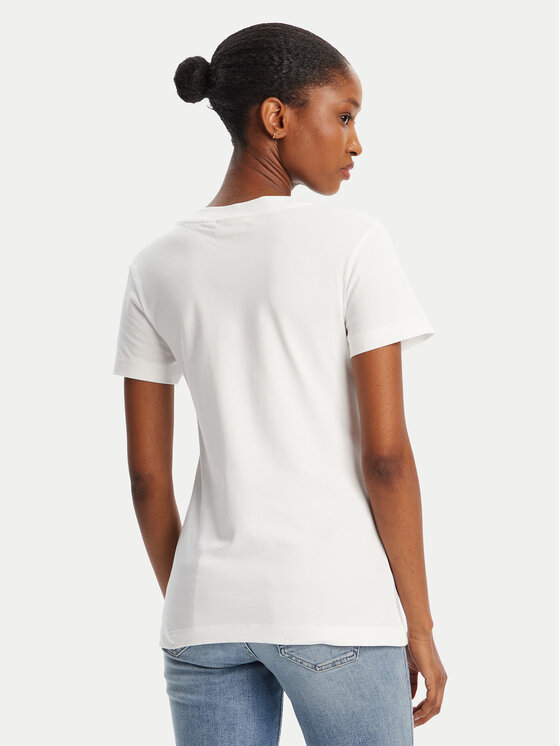 Calvin Klein Jeans Calvin Klein Jeans T-Shirt Monologo J20J223563 Biały Slim Fit