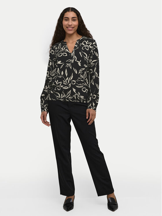 Kaffe Kaffe Blúz Ditte 10507919 Fekete Regular Fit