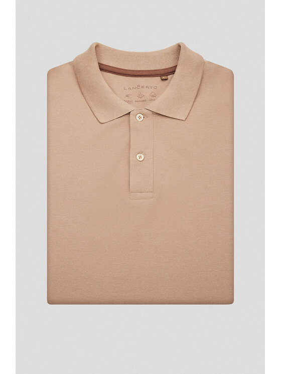 Lancerto Lancerto Polo Cassian PO073125000007 Beżowy Regular Fit