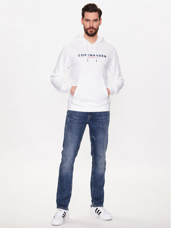 Lindbergh Lindbergh Mikina 30-705096C Biela Regular Fit