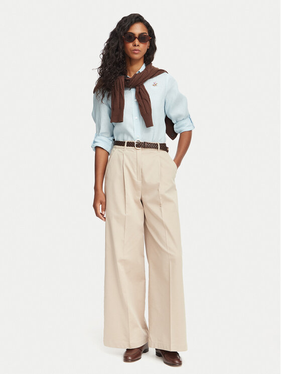 Beverly Hills Polo Club Beverly Hills Polo Club Πουκάμισο P-SS26W-SH0004 Ανοιχτό μπλε Regular Fit