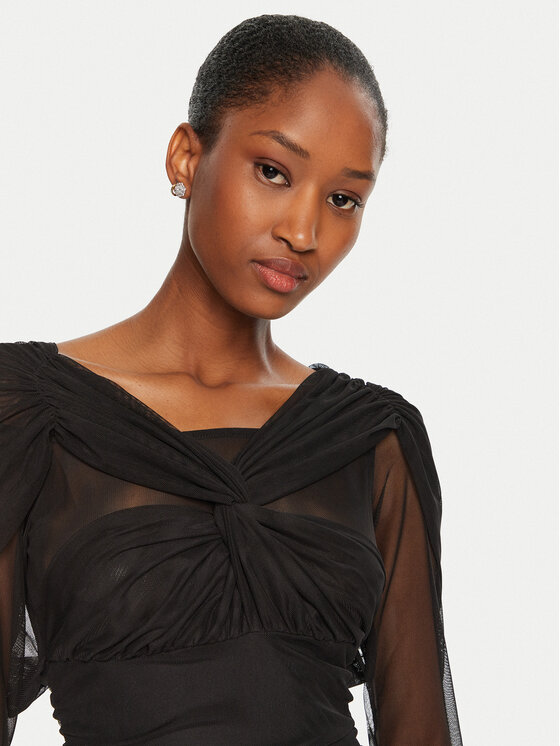 Rinascimento Rinascimento Rochie cocktail CFC0121017003 Negru Slim Fit