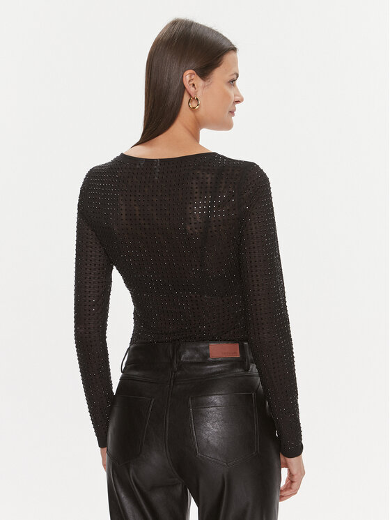 Guess Guess Glaustinukė Karolina O4RM06 KBZX0 Juoda Slim Fit