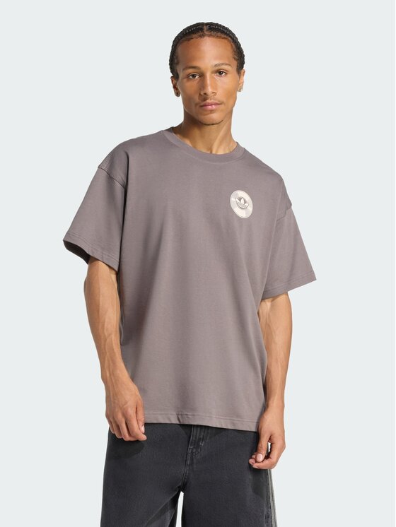 adidas adidas T-Shirt 156501 Brązowy Oversize