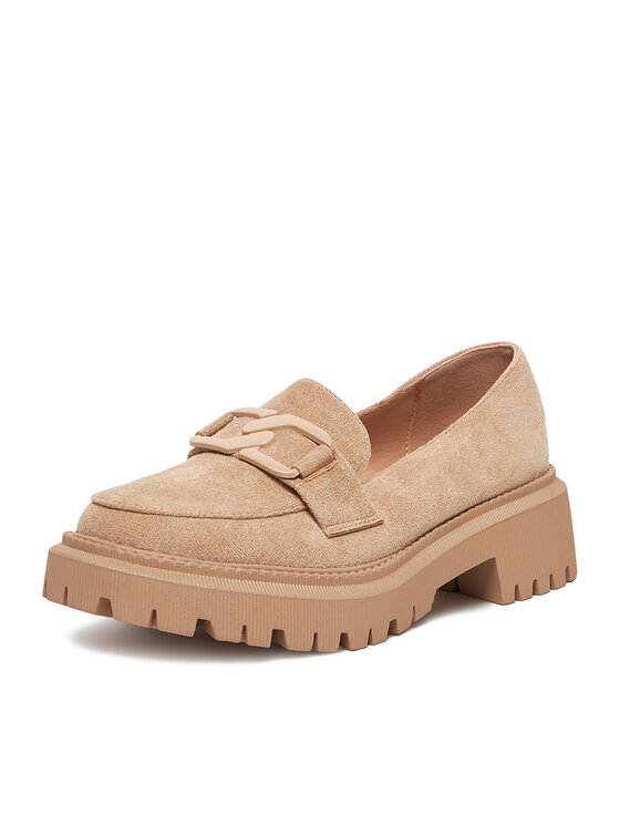 DeeZee DeeZee лоуфъри с дебела подметка LE601-5 Бежов