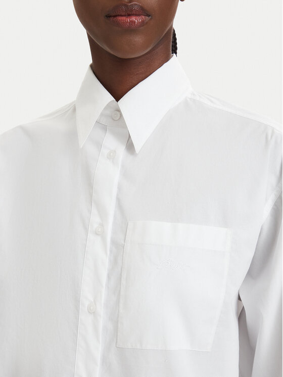 BOSS BOSS Särk C_Boskota-1 50566871 Valge Oversize