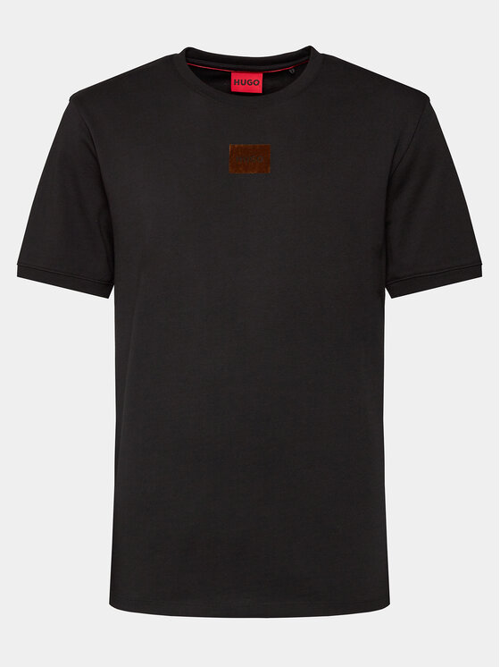 HUGO Hugo T-särk Diragolino_V 50501005 Must Regular Fit
