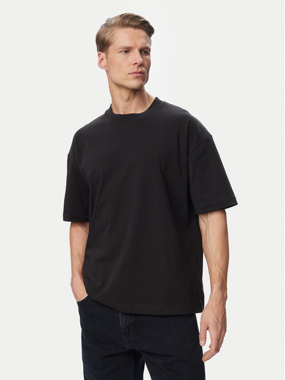 Calvin Klein Jeans Calvin Klein Jeans T-shirt LV04RAB806 Crna Oversize