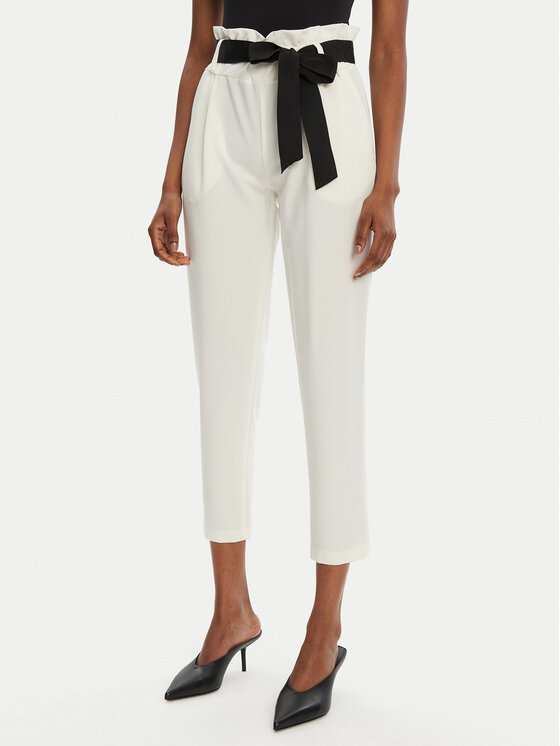 Rinascimento Rinascimento Stoffhose CFC0122382003 Écru Regular Fit