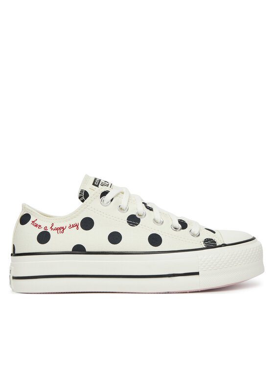 Converse Converse Tornacipő Chuck Taylor All Star Lift Platform Polka Dots A10689C Bézs