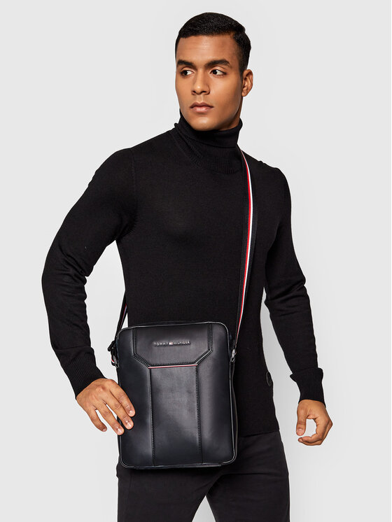 Tommy Hilfiger Tommy Hilfiger Maža rankinė Th Commuter Reporter AM0AM07554 Juoda