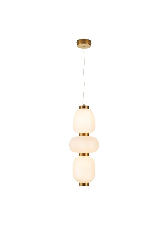 MIAhome MIAhome Lampa wisząca BRILLA-3 LED złota 23 cm Złoty