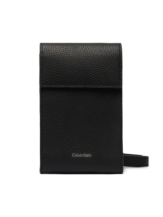 Calvin Klein Calvin Klein Torbica za telefon Foil Emboss Phone Crossbody LV04D1275G Crna