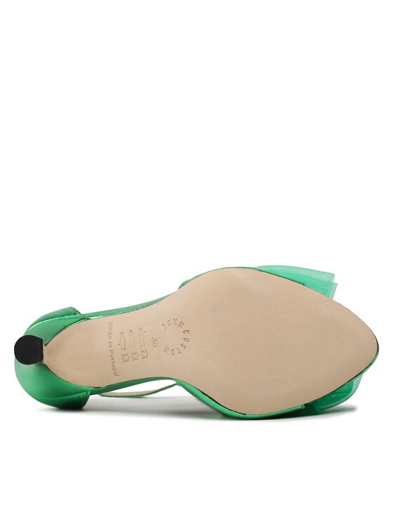 Custommade Custommade Sandalen Ashley Metallic Bow 999624046 Grün
