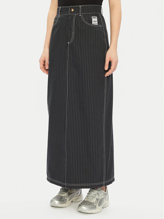 adidas adidas Fustă maxi Allover Print JJ3142 Gri Regular Fit